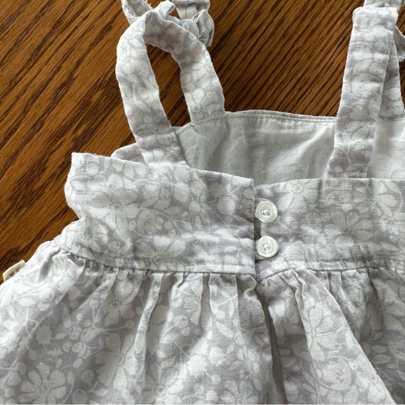 Like New Baby Gap Linen Blend Two Piece Summer Floral Outfit, 3-6 months - Picture 6 of 13